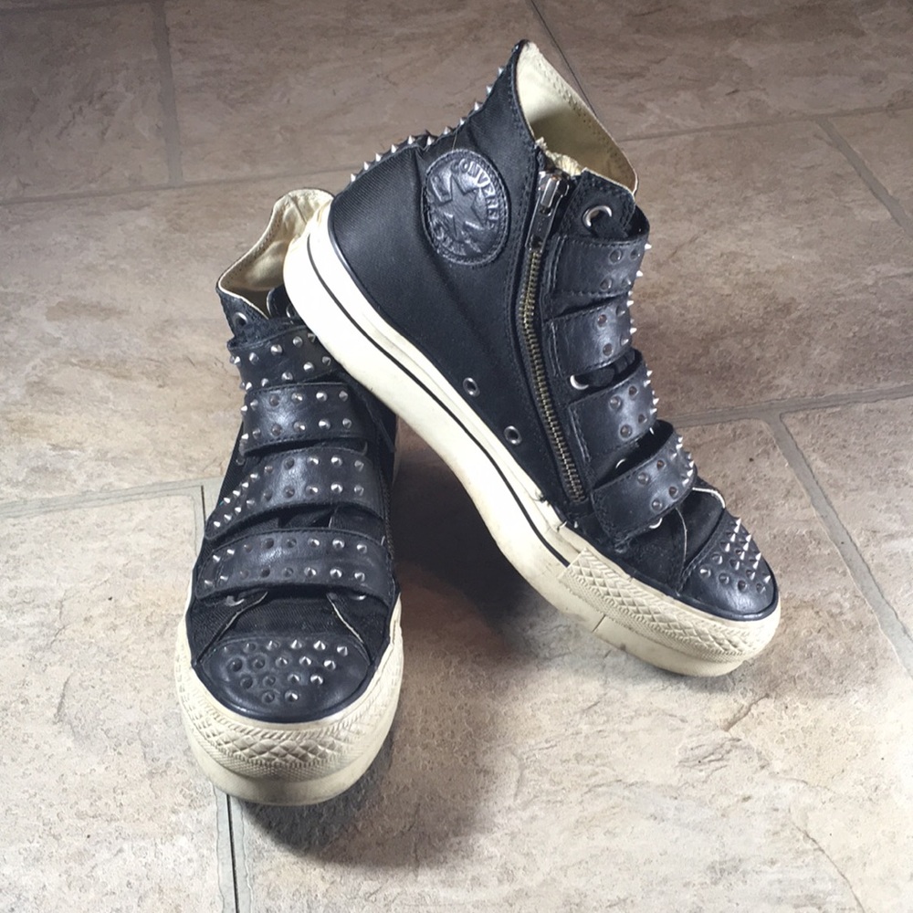 Limited Edition Spiked Converse HighTop Platforms